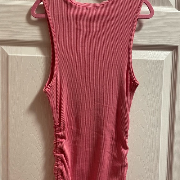 Garage Pink Ria Ruched Tank Dress - Picture 5 of 9